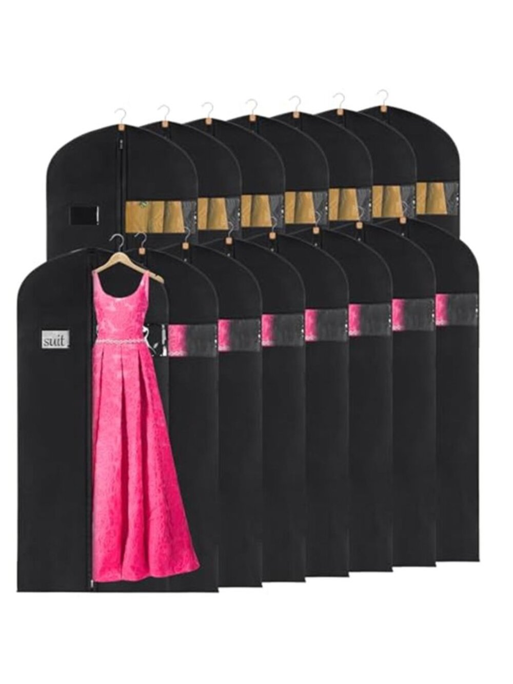 Garment Bag Long Dress Storage Breathable Zipper Closet Organizer Cover
